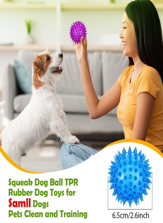 جيريفي مجموعة جيريفي من 60 كرة مطاطية صغيرة تصدر صوتاً، طول كل منها 2.56 بوصة، مناسبة للكلاب الصغيرة، مثالية للعب والجري. كرات مطاطية صغيرة مدببة، مناسبة للجراء، ألعاب مضغ للكلاب، مثالية لعيد الميلاد، مناسبة للحيوانات الأليفة الصغيرة، لتنظيف الأسنان والتدريب، متعددة الألوان. - Image 3